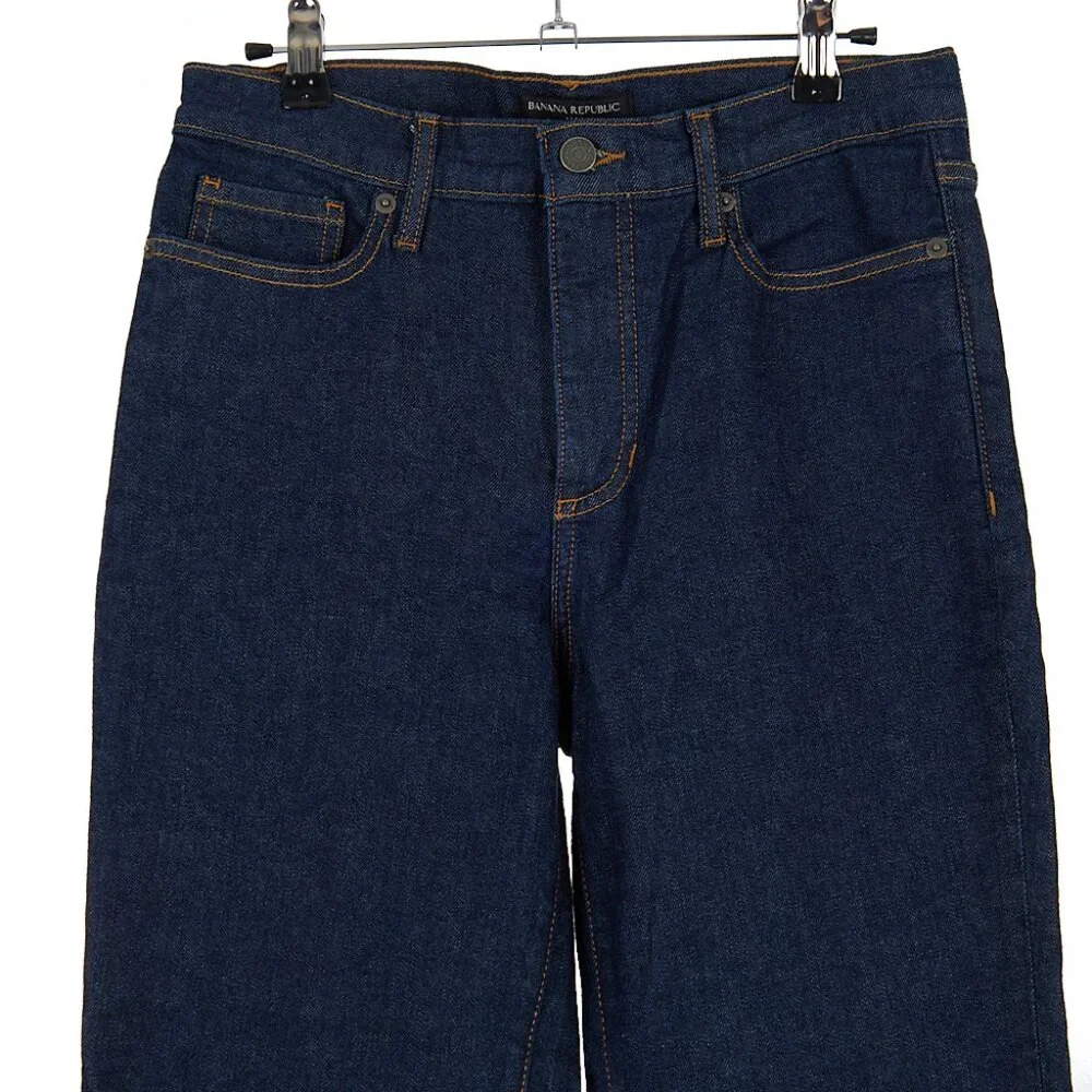 Banana Republic High Rise Straight Jeans in Rinse Women's 27 NWT - Picture 3 of 8